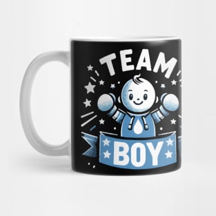 Team Boy Baby Announcement Gender Reveal Party Boxing Mug